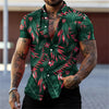 Men's Fashion Leaf Printed Shirt