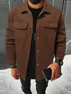 Autumn And Winter European And American Style Men's Clothing Youth Casual Men's Shirts Brushed