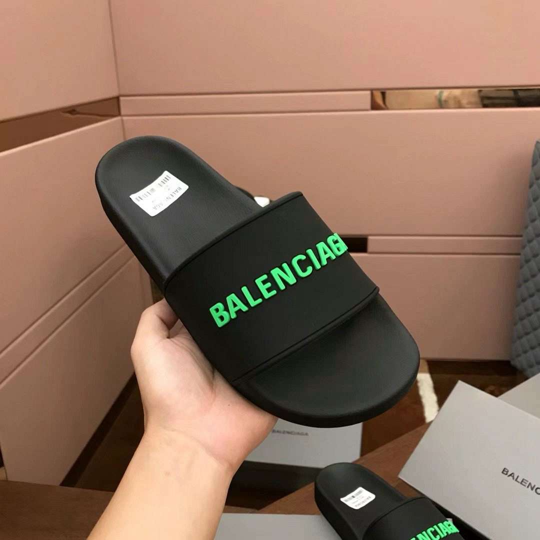 Balenciaga Balenciaga Logo Detailed Pool Slides