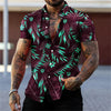 Men's Fashion Leaf Printed Shirt