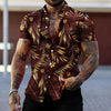 Men's Fashion Leaf Printed Shirt