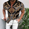 Cross-Border Hot Models Amazon Ebay European And American Men's Short-Sleeved Fashion Shirts Shirts New Tops Men's Trend