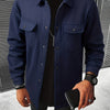Autumn And Winter European And American Style Men's Clothing Youth Casual Men's Shirts Brushed