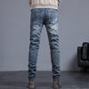 Youth Retro Embroidered Denim Pants