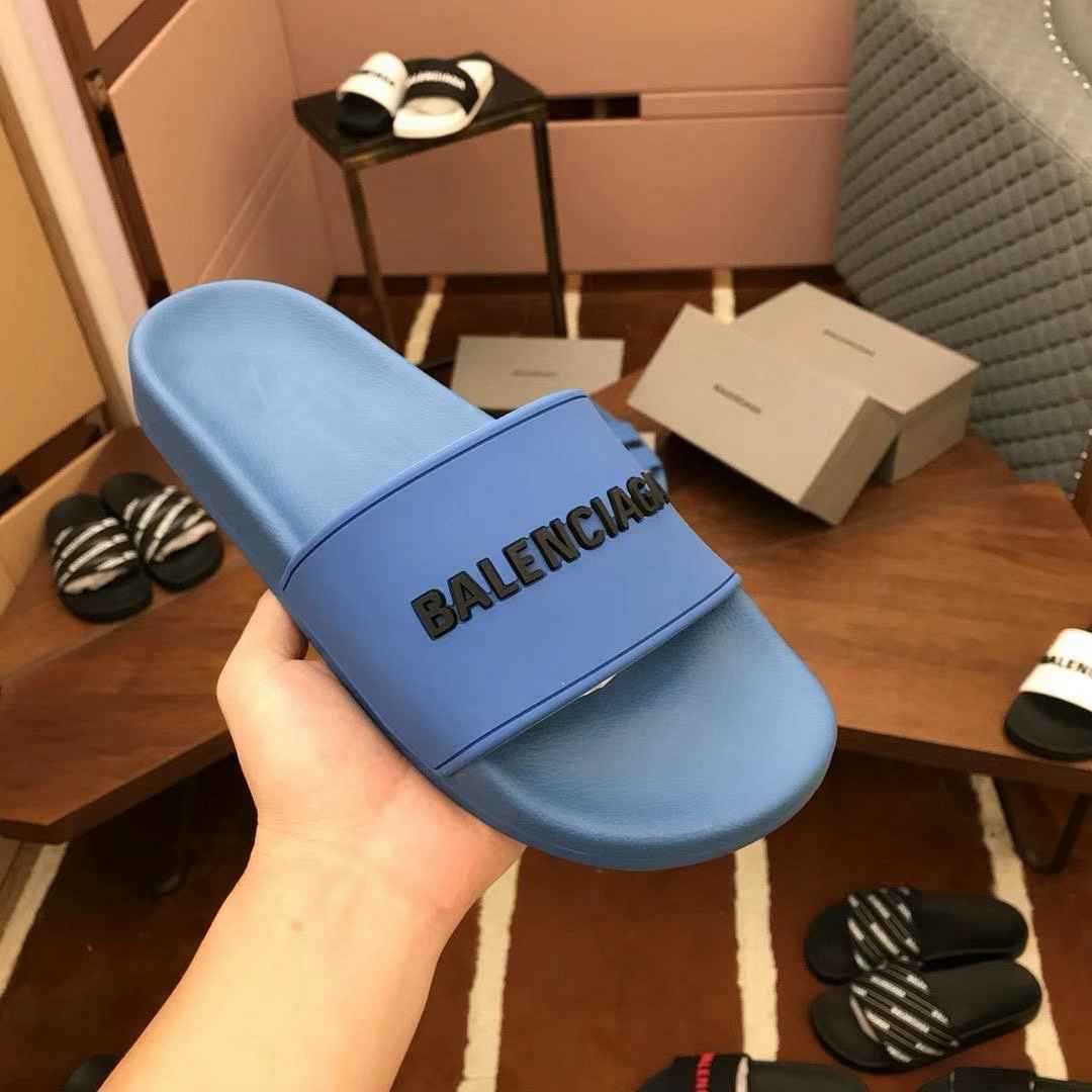 Balenciaga Balenciaga Logo Detailed Pool Slides