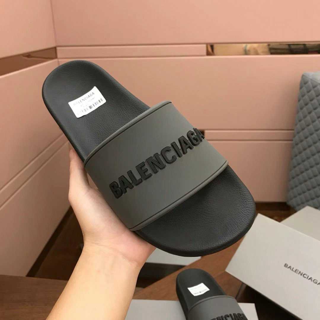 Balenciaga Balenciaga Logo Detailed Pool Slides