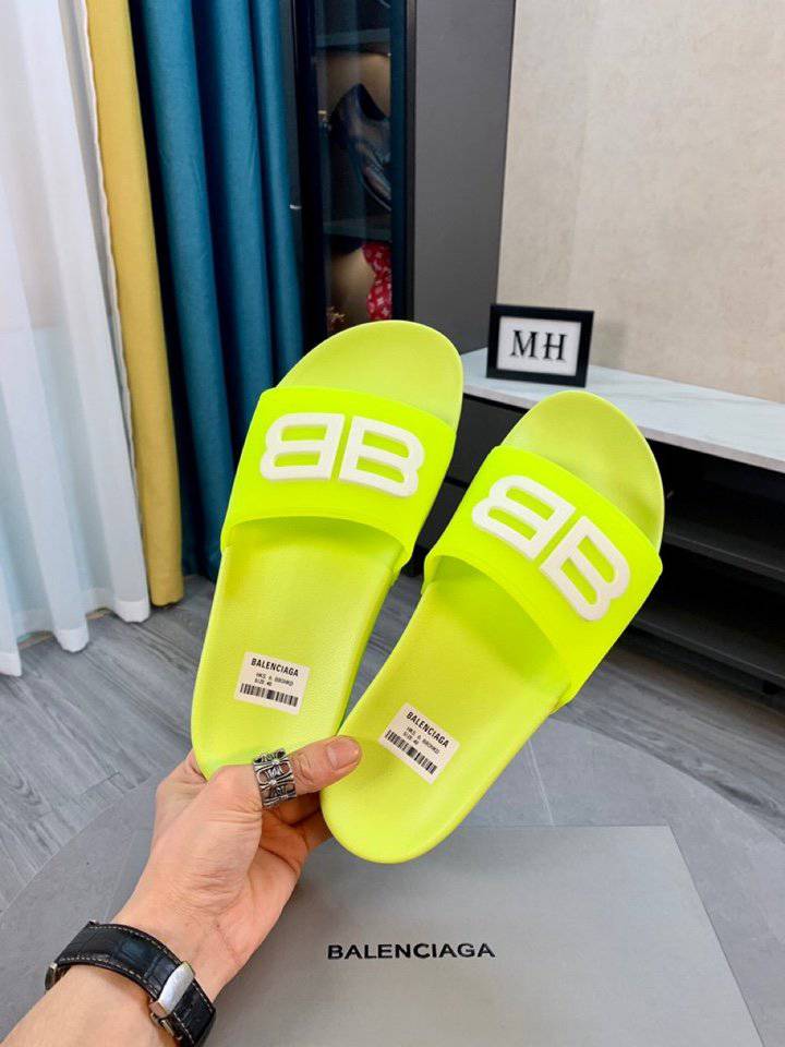 BALENCIAGA BB POOL SLIDE SANDALS